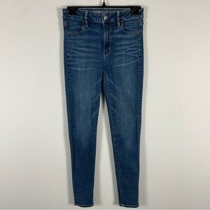 ❤️AE super high rise jegging Blue Denim Women's Jeans 0